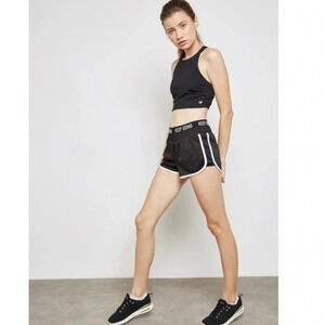 Forever 21 Black Highrise Mesh Shorts